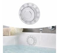 Bath overflow cover, Transparent PVC Bath Overflow Outlet for Deep Soak, Adds Extra Inches of Water, Universal Fit for Standard Bathtub Drain (Transparent)