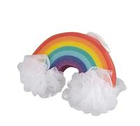 Bath Pillows for Tub Bath Sponge Sponges Shower Baby Rainbow Infant Kids Newborn Cloads Body Cleaner Loofah Mesh Natural Smooth Skin Beauty (One Size)