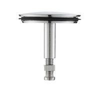 Bath Plug Bathtub Drain Stopper 43mm -Pop Up Universal Replacement Chrome Copper - Adjustable Height Leak Resistant Bath Tub Waste Plug - Basin Sink Drain Parts for Bathroom (Standard)