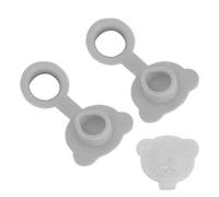 Bath Plug - Flexible Drain Stop, Bathroom Replacement of Bath Stopper, 2 x Bear Shape Design, Delicious Sink Drain Plug for Kid Boy Gir Children, Portable Convenience, Verhi
