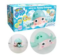 Bath Pop Funny Octopus - Wind Up Bath Toy | Mechanical Bathtub Swimming Sea Animal Squirter Creature for Tub Basin Pool Reusable Fun Back-to-School Toddler Babies Gifts