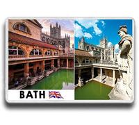 Bath Pulteney Bridge,Bath Magnet | Bath Postcard style Design | Large Size 9 cm * 6 cm Novelty | England Tourism Bath Souvenir Fridge Magnet UK Seller (Bath City)