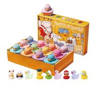 Bath - PVC 23.5x18.2x5.8cm 12 Pieces | Kids Bath Bombs | Fizzies Cute Quick Dissolving B́ Tub Toys Shower Bubble Balls for Nursery Bathroom Bathtub Hotel Pool Swimming Play Birthday