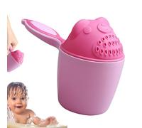Bath Rinse Cup Cute Animal Hair Washing Cup Handle Reusable