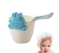 Bath Rinse Cup - Kids Shampoo Water Pouring Cup for Bath Time | Soft Grip Handle with Gentle Waterfall Edge Spout Design, Non Slip Bathroom Rinsing Tool for Hair Wash 7.87x4.33 in
