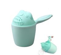 Bath Rinser Cup for Babies, Reusable Bath Jug for Baby Hair Washing Detachable Baby Bath Cup for Protecting Infant Eyes (Blue)