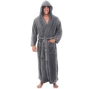 Bath Robes For Men With Belt Dressing Gown V Neck Long Sleeved Lightweight-Mens Nightwear Long Mens Pyjamas Men'S Nightwear Towelling Bath Robes For Men Fluffy Super Soft Hooded With Pockets