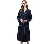 Bath Robes Unisex, Dressing Gowns Womens Men, Solid Color Waffle | Winter Loungewear With Pockets Casual Long Sleeve Robe Midi Spa And Hotel Bathrobe For All Year One Size