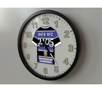 BATH RUGBY PREMIERSHIP CHAMPIONS 2024/25 14 INCH (35cm) WALL CLOCK - CELEBRATE THIS GREAT DAY BY DISPLAYING THIS COMMEMERATIVE CLOCK WITH PRIDE - 29 YEARS IN WAITING!!