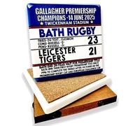 Bath Rugby vs Leicester Tigers 2025 Bath Rugby Marble coaster Premiership final Bath Premiership winners, Bath Rugby gift | Recreation Ground Marble coaster (2025 winners)