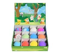 Bath Salt Ball Sleeve Box Bath Bombs, 12 Pack Baths Bombs with Surprise Animal Bubble Ba Inside, Colorful Baths Fizzy