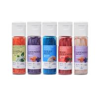 Bath Salt Granules Combo Pack of 5 (20g Each) | 100% Pure & Natural Sea Salt | for Foot Spa, Muscle Pain Relief, Body Scrub & Relaxation | Unisex - Men & Women