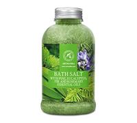 Bath Salt with Pine & Eucalyptus & Fir & Rosemary Essential Oil 600 g - Sea Salt Bath - Aromatherapy - Body Care - Beauty - Bath Soak - Bathing