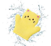 Bath Scrub Gloves Kids, Cute Animal Toddler Bath Mit, Cute Cartoon Bath Sponges, Cute Animal Toddler Bath Mitt, Bathing Shower Mittens for Early Stage Development Tarako