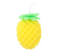 Bath Scrubber Sponge Brush for Bathing and Travel, Yellow | Sponge Body Puff, Lightweight Wash Tool, Strong Cleaning Ability, Newborn Bath Use, Portable Size
