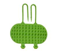 Bath Scrubber, Washing Brush, Reusable Gentle Bristles Flexible Design Easy Cleaning Soft Touch, Pet Brush for Grooming, Shedding, Massaging, 4.72 x 2.36 inches