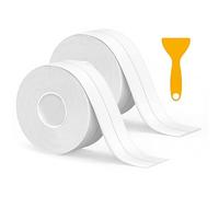 Bath Sealant Strip, 38mm x 3.2m Self Adhesive Caulk Strip, Waterproof Bathroom Sealant Tape for Bathroom, Kitchen, Bathtub, Toilet, Sink, Kitchen Wall Floor, with Sealing Tool