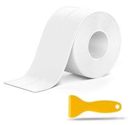 Bath Sealant Strip Self Adhesive Caulk Strip Sealant Tape Bathroom Sealant White Waterproof Strong Sticky Simple Seal Tape for ShowerToilet Kitchen