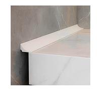 Bath Sealant Strip, Shower Seal Strip, Self-Adhesive Sealant Tape, Shower Threshold Water Barrier for Sink, Bathtub, Wet Room Floor (White(1M)