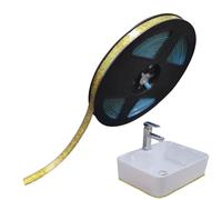 Bath Sealant Strip - Stop Leaks & Mold Instantly | Self-Adhesive Waterproof Caulk Tape 6m Long | For Homeowners, DIYers, Bathroom Kitchen Shower Sink, Easy To Apply, Flexible PVC, Includes Sealing Too