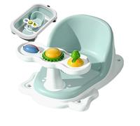 Bath Seat - PP TPE 41x28x19cm | Sit Up Bathtub Chair with Strong Suction Cups | Portable Non-Slip Bathing Aid with Soft Cushion | Safety Support for Aged 6 Months and Older Use