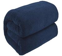 Bath Sheet Extra Large Navy Blue Oversized 96x180cm 100% Cotton Jumbo 515Gsm Egytian Cotton Style Thick Absorbent Super Soft Lint Free Supreme Quality Quick Dry Gift Wrapped Hotel Quality