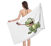 Bath Sheet Frog Catching Flies Lightweight Pool Towel Absorbent Beach Blanket For Swimming Everyday Use Gym 80X130Cm