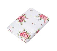 (Bath Sheet, White) Floral Printed 100% Cotton