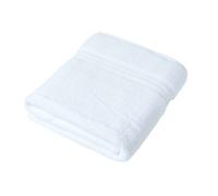 HOMESCAPES Luxury White Soft 100% Supima Cotton Bath Sheet Zero Twist Super Absorbent & Fluffy 550 GSM Thick Plain White Extra-Large Jumbo Towel