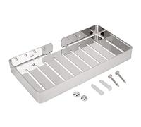 Bath Shelf Storage, Wall Mount Stainless Steel Holder Drain Rack Shelf, Combo Organizer Basket for for Bathroom Kitchen Shampoo Soap (Silver)