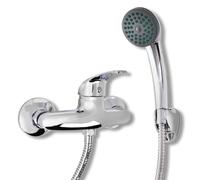 Bath Shower Mixer Tap Set Bathroom Kit Chrome Finish