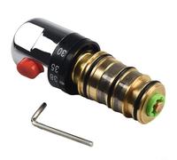 Bath Shower Mixer Thermostatic Valve Repair Kit With Brass Cartridge And Safety Stop Function For Temperature Control