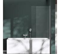 Mai & Mai Bath Shower Screen for Baths | Bath Screen | WH: 80×140cm | Safety Glass with Nano | 1 Folding Screen | Cortona201