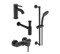 Bath Shower Set Ideal Standard Ceraline 1 jet Silk Black