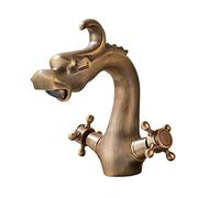 Bath & Shower Systems Chinese Dragon Basin Faucet Bathroom Vessel Sink Mixer Tap Deck Mounted Hot Cold Water Mixers