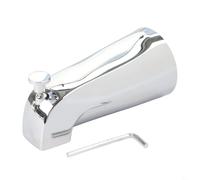 Bath Sink Faucet Compatible Diverter with Silver Zinc Alloy Outlet Wall Mounted Tub Spout with 3 Over 4 Inlet 1 Over 2 - for Hand in Shower
