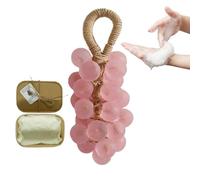 Bath Soap - Handmade Grape Shape Natural Face Bar, Bath Soap for Baby Kids, Nourishing Skin Purifier, Easy to Use Organic Cleanser, Hydrating Beauty Tool, Soft Hygiene Accessory for Daily Shower