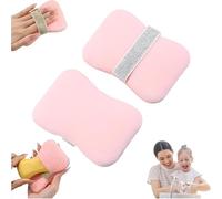 Bath Soap Sponge, Bath Body Exfoliating Soap Bag, Exfoliator Scrubber Pouch, Body Scrubber Shower Sponge Exfoliating Mesh Pouf for Women and Men Bathing Accessories (Pink B)