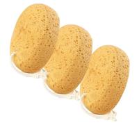 Bath Sponge, 3 Pcs Large Shower Cleansing Bath Seaweed Sponge, Exfoliating Sponge Face Body Puff with Dense Foam for Gentle & Deep Cleansing, Ultra-Soft for Sensitive Dry Skin