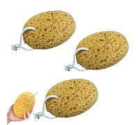 Bath Sponge, 3 Pcs Large Shower Sponges for Women Men, Soft Honeycomb Natural Sponge, Exfoliating Sponge Dense Foam for Gentle Deep Cleansing Skin Care