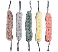 Bath Sponge for Adults,Forreen 5 Pieces Back Scrubber Mesh Stretchy Braids Shower Sponge Soft Exfoliating Massage Sponge for Men Women Body Scrubbing in Shower Bathroom