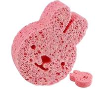 Bath Sponge for Kids | Soft Wood Pulp Sponge Body Wash Scrubber - Cute Dead Skin Remover Body Scrubber Bath Love Shower Brush for Kids, Kids, Babies, Toddlers