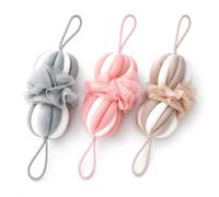 Bath Sponge Shower Loofah with Hanging Rope for Shower Foaming, 3 Pieces