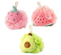 Bath Sponge, Sponges Bath, Bath Sponges, Fruit Shaped Design, Suitable for Cultivating Positive Bathing and Hygiene Habits