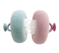 Bath Sponge Sunflower Design,2 in 1 Shower Loofah - Suction Cup Cleaning Brush for Hotel Travel Spa Home Beach Gym Bath Time Post-Workout Boys Girls Women