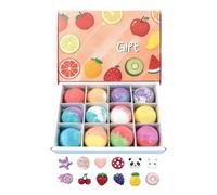 Bath Sponge Toy Set, Kids Shower Ball Pack, Fruit Design Cleanser with Surprise Inner Toy, Bathing Tool with Gentle , Playful Hygiene Product, Bathroom Relaxation Set for Hotel Spa