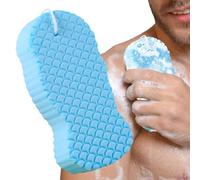 Bath Sponge - Ultra 3D Body Scrub Sponge with Strap, Absorbent Shower Pillow | Dead Skin Removal Body Wash Sponge for Smooth Skin Care, Daily Spa Shower Gere