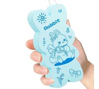 Bath sponges for shower - Bunny Pattern Sponge, Soft Cleansing, Gentle Skin Washer | Cute bath sponge for facial back bathroom travel camping daily showering body care