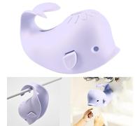 Bath Spout Cover for Bathtub,Baby Shower Protector Cover A Fun Way to Protects Baby from Bumping Head During Bathing Time Cute Soft Whale Design Making for Enjoyable Safe Baths (Lavender)