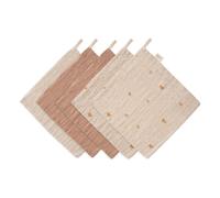 Bath squares - Set of 5 Multicoloured one size